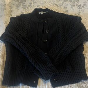 Alex Mill Black Cable Knit Turtleneck Sweater - Small GUC